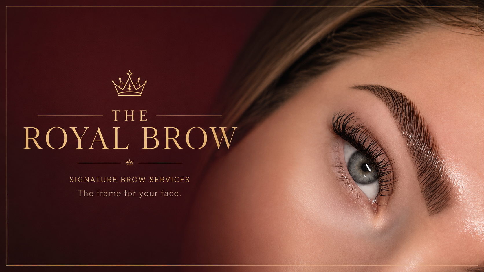 The Royal Brow signature brow service graphic